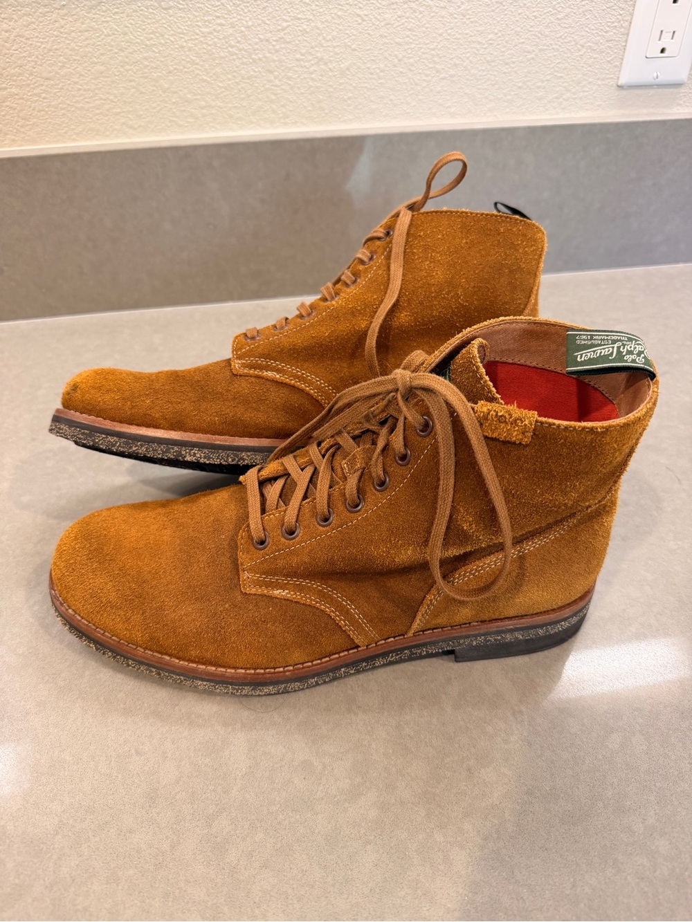Ralph Lauren Polo Country Men’s Suede Boot - Picture 4 of 6